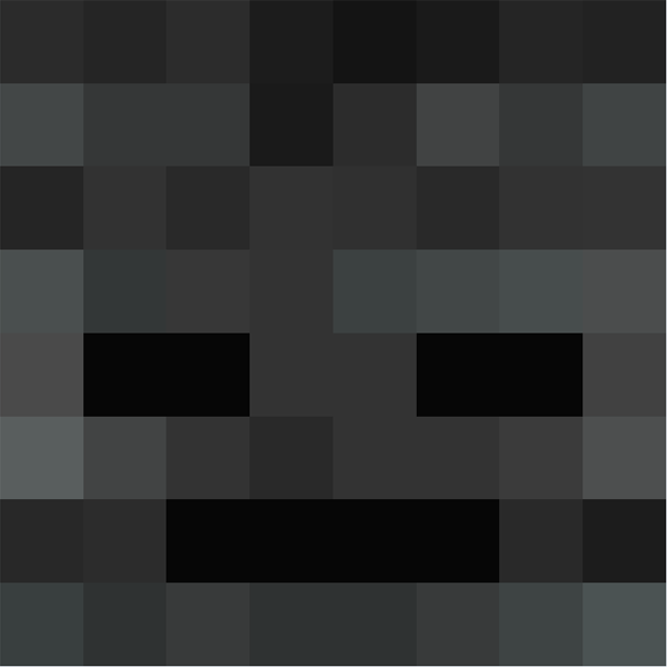 Wither Skeleton face Minecraft Faces